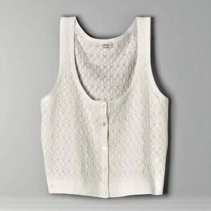 Wilfred White Knit Tank Top